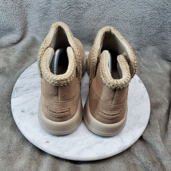 Skechers Shoes Womens Size 8 Joy Rosewood Tan Suede Faux Fur Lined Ankle Boot - Picture 7 of 9